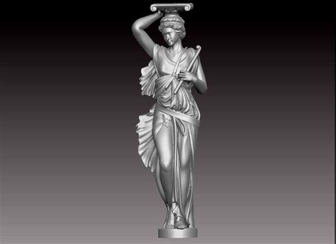 3d Printable Model Woman Statue Figurine Cgtrader