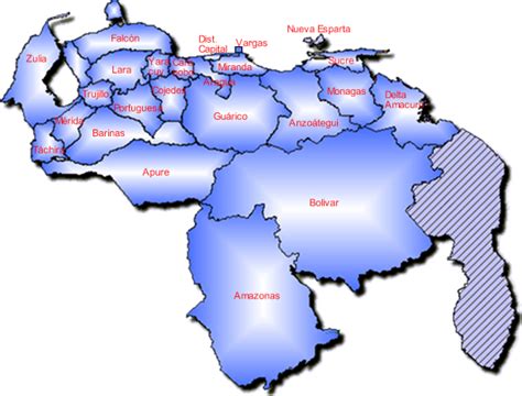 Colores Del Mapa Geografico De Venezuela Clipart Best