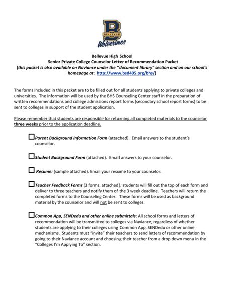 Sample College Recommendation Letter From Counselor Classles Democracy
