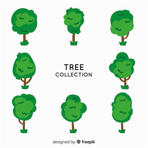 Free Vector Tree Collection