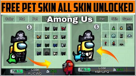 How To Get Free Skins And Pets In Among Us How To Get Free Pet In