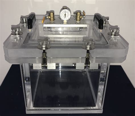 Pressure And Vacuum Chamber Clear Acrylic 16 Inch Cube Full Vacuum