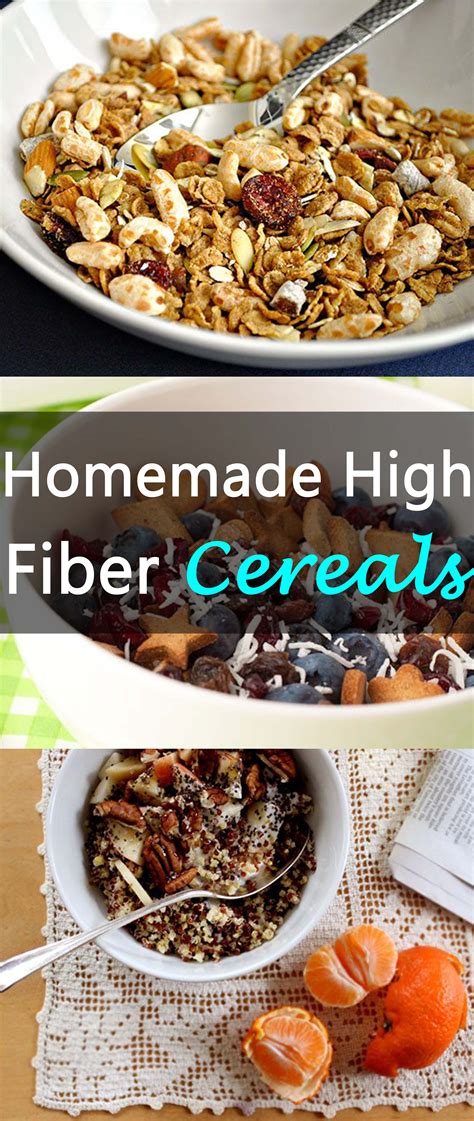 8 Homemade High Fiber Cereals High Fiber Cereal Fiber Cereal Cereal