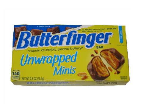 Butterfingers Unwrapped Minis 28 Oz Theater Box 9 Case Candy