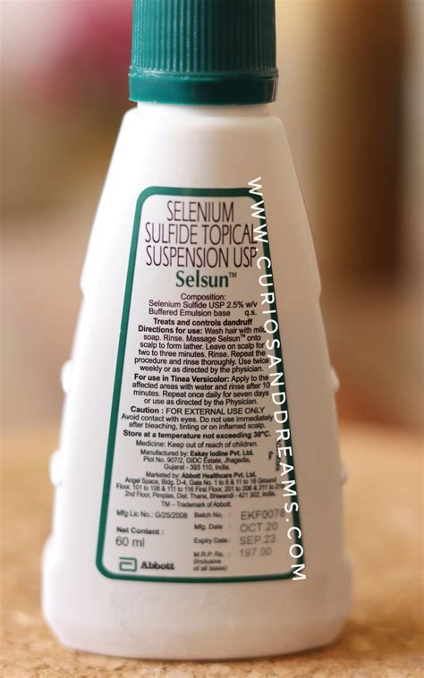 Selsun Shampoo Selenium Sulfide Topical Suspension Curios And
