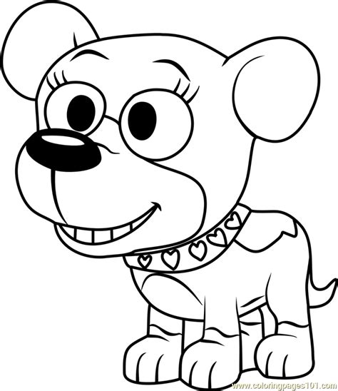Pound Puppies Cupcake Coloring Page For Kids Pound Puppies Printable