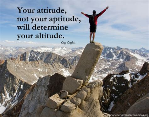 Your Attitude Not Your Aptitude Will Determine Your Altitude Zig