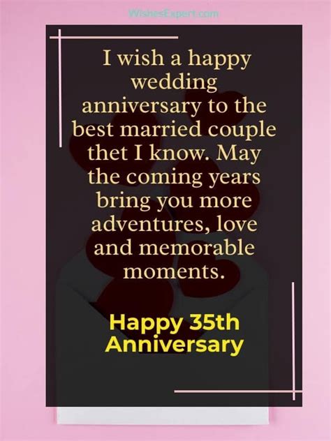 Happy 35th Wedding Anniversary Quotes And Wishes