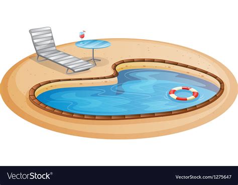 A Swimming Pool Royalty Free Vector Image Vectorstock