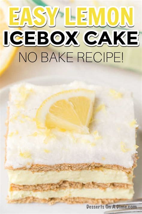 Lemon Icebox Cake No Bake Lemon Icebox Cake Recipe