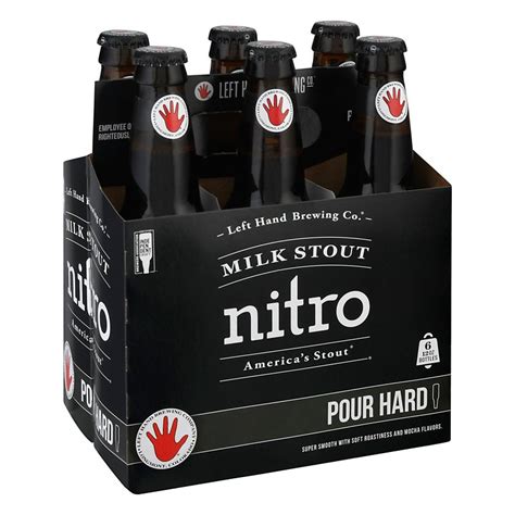Left Hand Milk Stout Nitro Beer 12 Oz Bottles Shop Beer And Wine At H E B