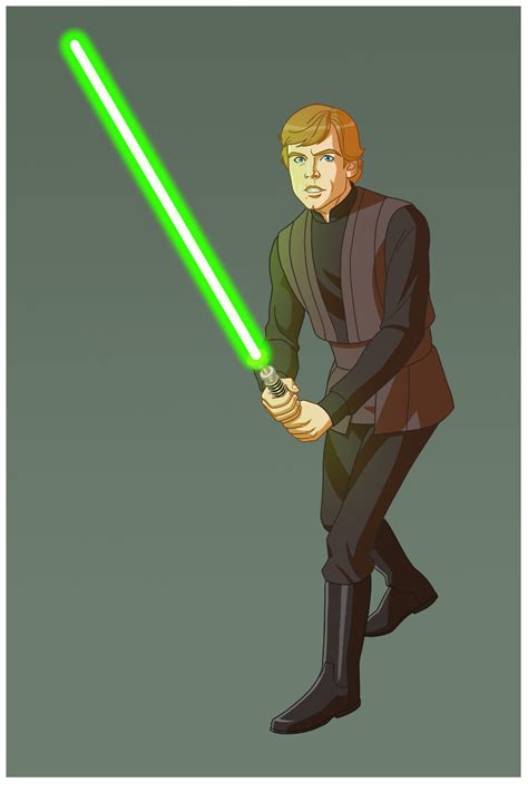 Artstation Luke Skywalker Cartoon