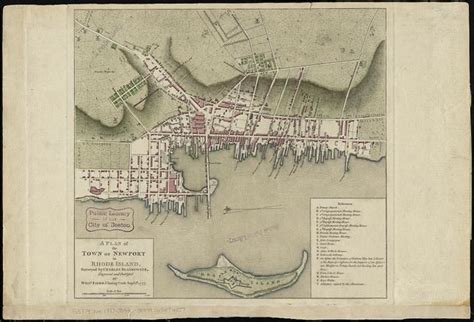 A Plan Of The Town Of Newport In Rhode Island Zoom Into Th Flickr