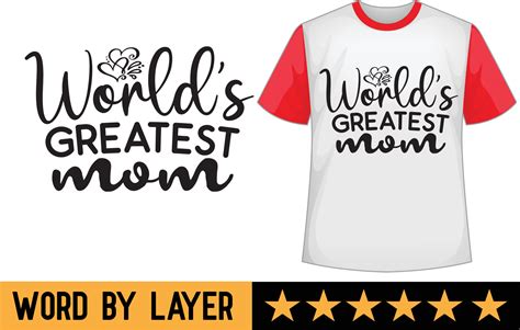 World S Greatest Mom Svg T Shirt Design 20915564 Vector Art At Vecteezy