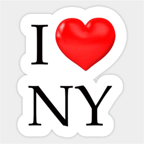 I Love New York New York City Sticker Teepublic