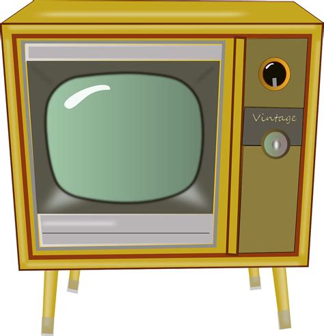 Tv Set Clip Art At Clker Old School Television Clip A