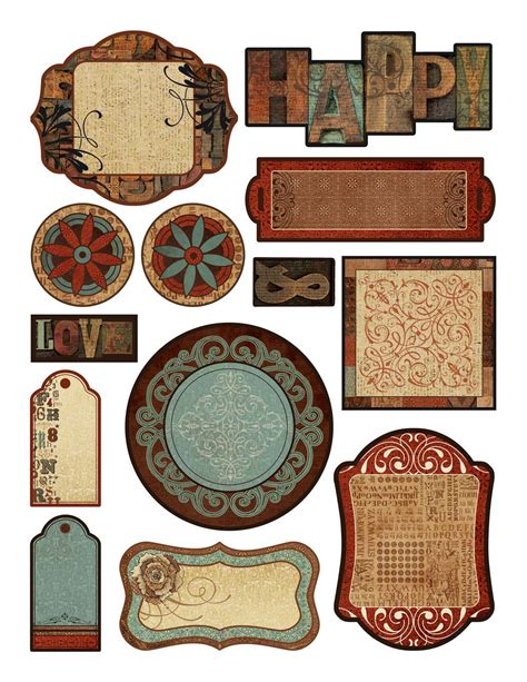 Vintage Journal Scrapbook Printables Free Scrapbook Stickers Printable