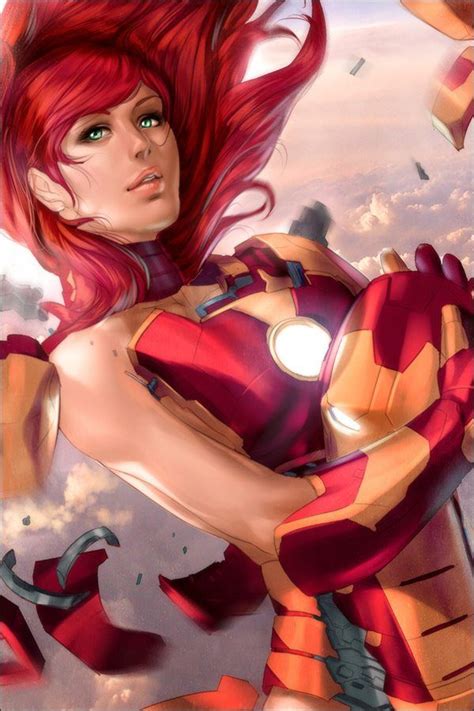 Pepper Potts Tries Her Hand At Being Iron Woman Ilustraciones