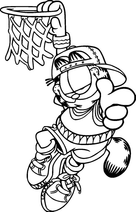 Coloring Pages Populor Cartoon Charactors Garfield Coloring Pages