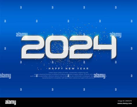 Modern And Clean Happy New Year 2024 Background Stock Vector Image