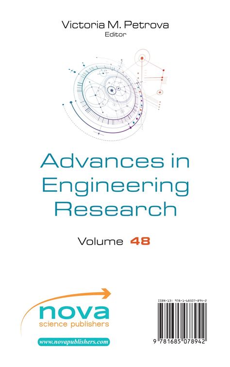 Advances In Engineering Research Volume 47 Nova Science Publishers