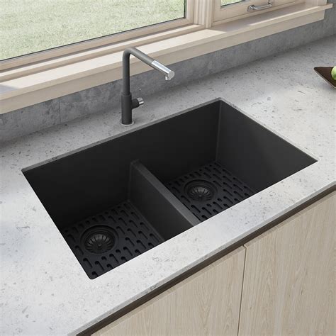Composite Granite Double Bowl Kitchen Sink Things In The Kitchen