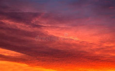 Colorful Morning Sunrise In Michigan Usa Stock Image Image Of High