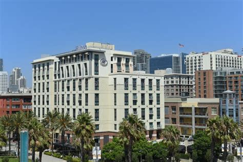 San Diego California 25 Aug 2021 Hilton And Marriott Hotels In The