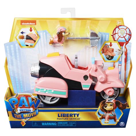Paw Patrol Libertys Movie Toy Car With Collectible Action Figure R