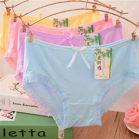 High Quality Womens Panties 6 Pieces New Fashion Underwear Bamboo Fiber Underpants Sexy Girls