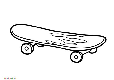 Coloriage Skateboard Un Dessin Imprimer De T Te Modeler