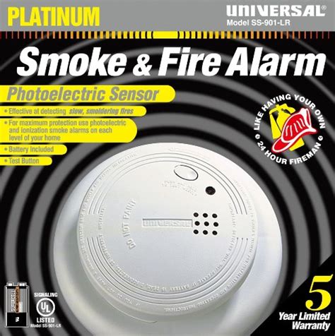 Best dual sensor smoke detector: USI Electric Photoelectric Smoke & Fire Alarm, 9V Battery ...