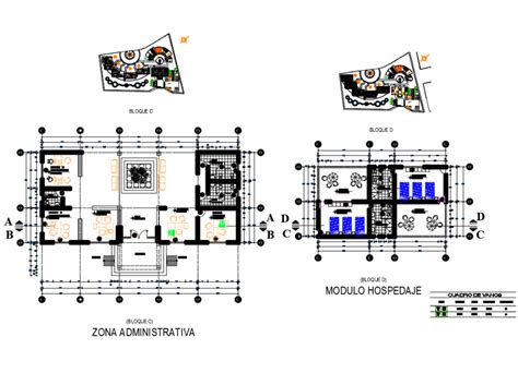 Five Star Hotel Administrative Department And Departmental Layout Plan Details Dwg File Cadbull