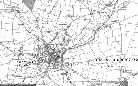 Historic Ordnance Survey Map Of Tetbury 1881 1919