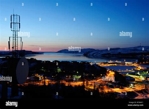 View Of Kirkenes Finnmark Lapland Norway Scandinavia Europe Stock