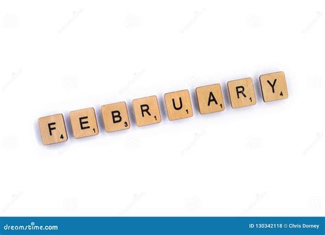The Month Of February Stock Photo Image Of Header Months 130342118