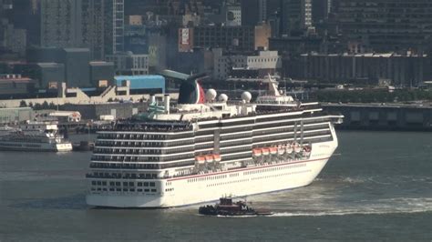 Carnival Miracle Departs New York July 17 2011 Youtube