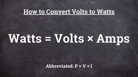 Volts To Watts V To W Conversion Calculator Footprint Hero