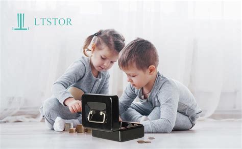 Large Cash Box With Key Lock Portable Metal Money Box With Double