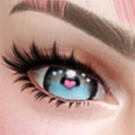 Lunas Kawaii Heart Eyes E01 Contact Lenses The Sims 4 Create A