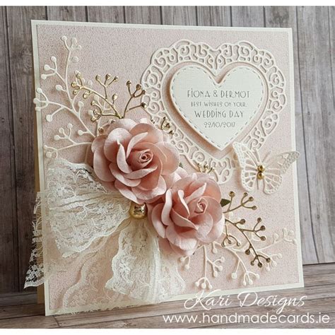 Beautiful Handmade Wedding Card Homemade Wedding Cards Wedding Cards