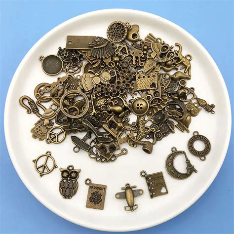 Supplies Jewelry Steampunk Zinc Alloy Crafts Accessories 100pcs