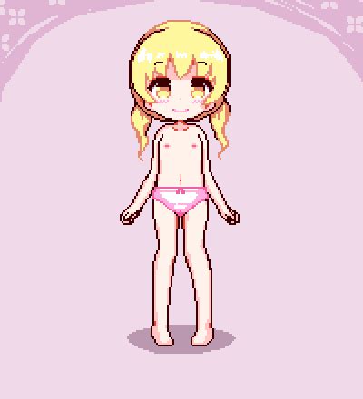 Hinainf Animated Lowres 1girl Cleft Of Venus Loli Nude Panties
