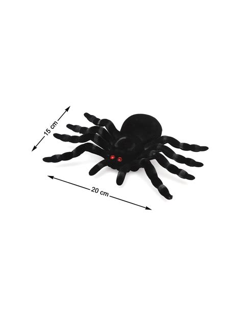 Araña Tarántula Negra Con Ojos Rojos De 20cm Comprar Online