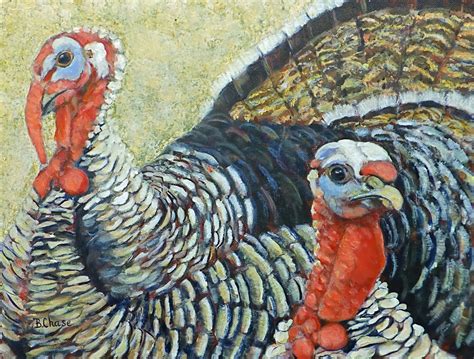 Painting Two Turkeys Sold Original Art By Barbara Chase
