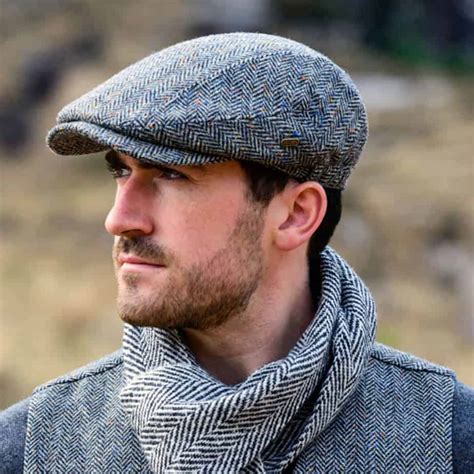 Kerry Wool Cap Extended Peak Imported From Ireland