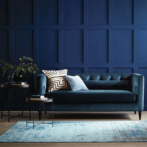 Blue Sofa Living Room Ideas 10 Ways To Style Statement Sofa Colour
