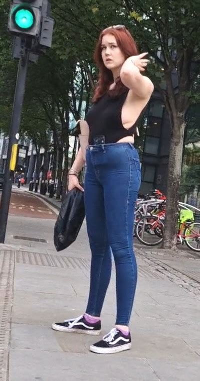 Braless Redhead With Epic Sideboob One Of My All Time Favourite Captures Candid 13