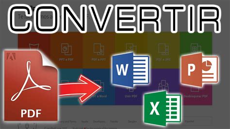 Convertir pdf a word online. Cómo convertir PDF a WORD, PPT, EXCEL (Sin Programas ...