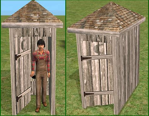 Mod The Sims One Hole Outhouse